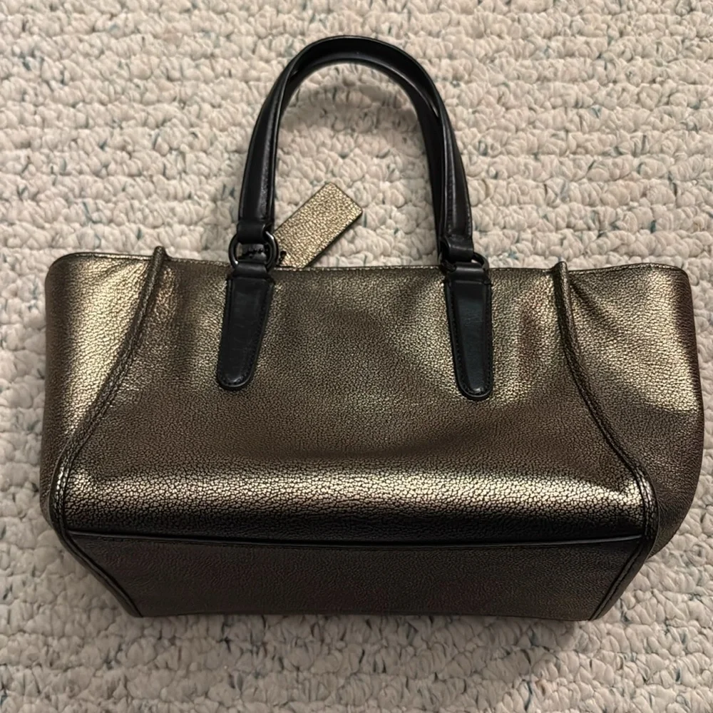 Coach Crosby Mini Carryall in Metallic Leather
